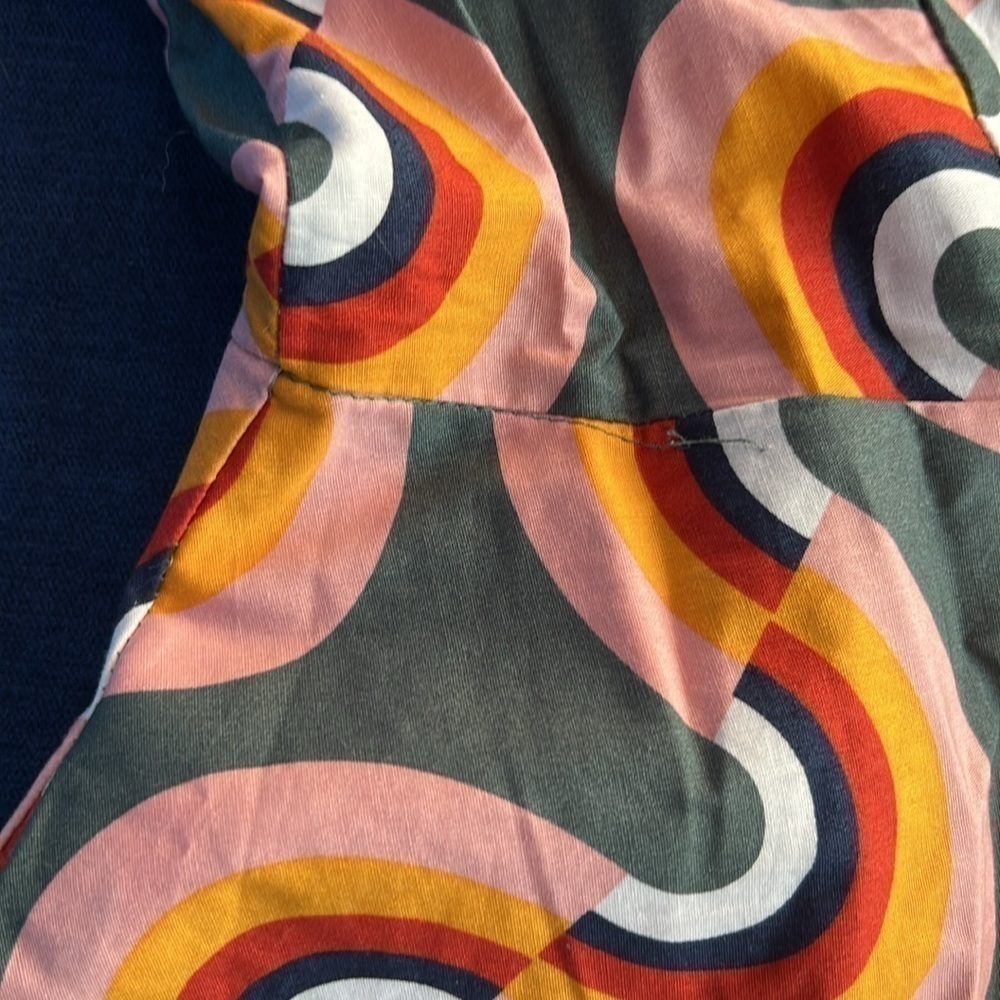 Stylish Multicolor Patterned Dress - Picture 7 of 7